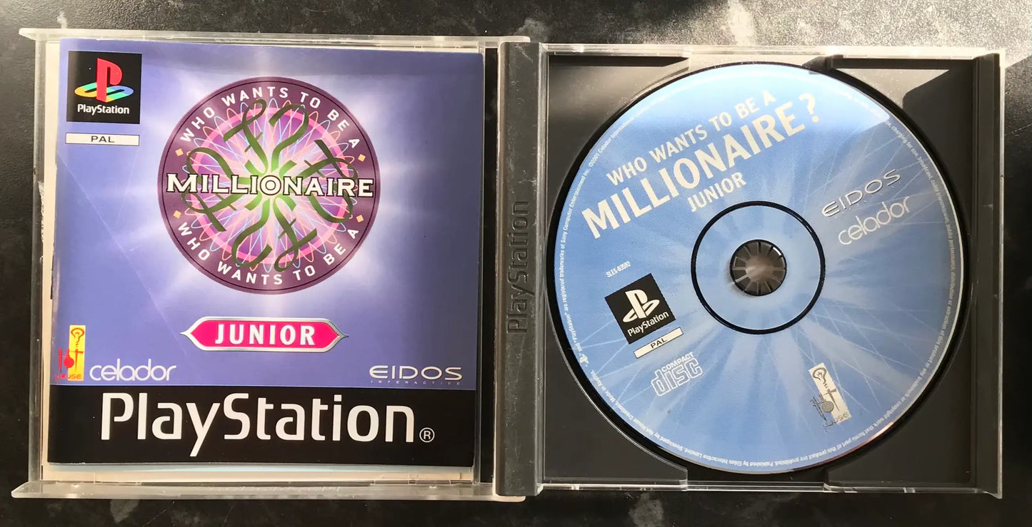 Who Wants To Be A Millionaire? Junior, PS1 Playstation One Game Boxed (PAL UK) Magretro