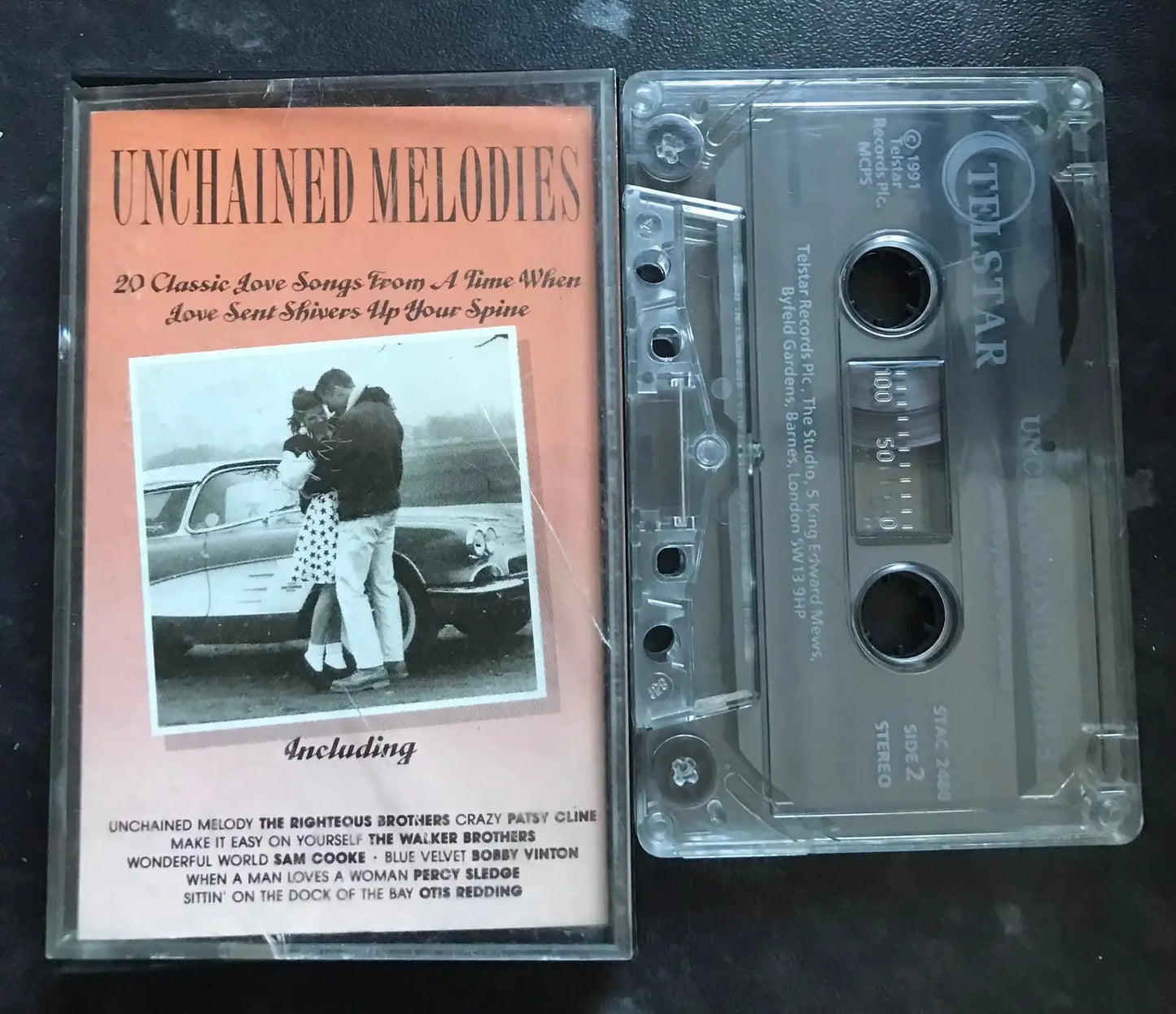 Unchained Melodies Album, Telstar STAC 2480, Vintage Cassette Magretro