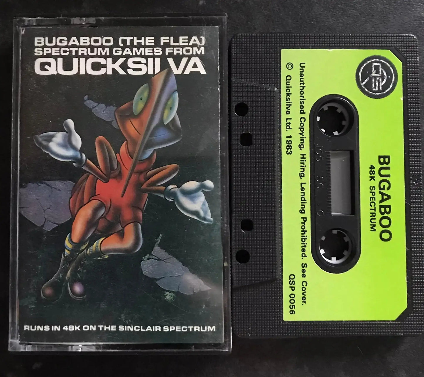 Bugaboo The Flea by Quicksilva, ZX Spectrum Game, RARE Magretro