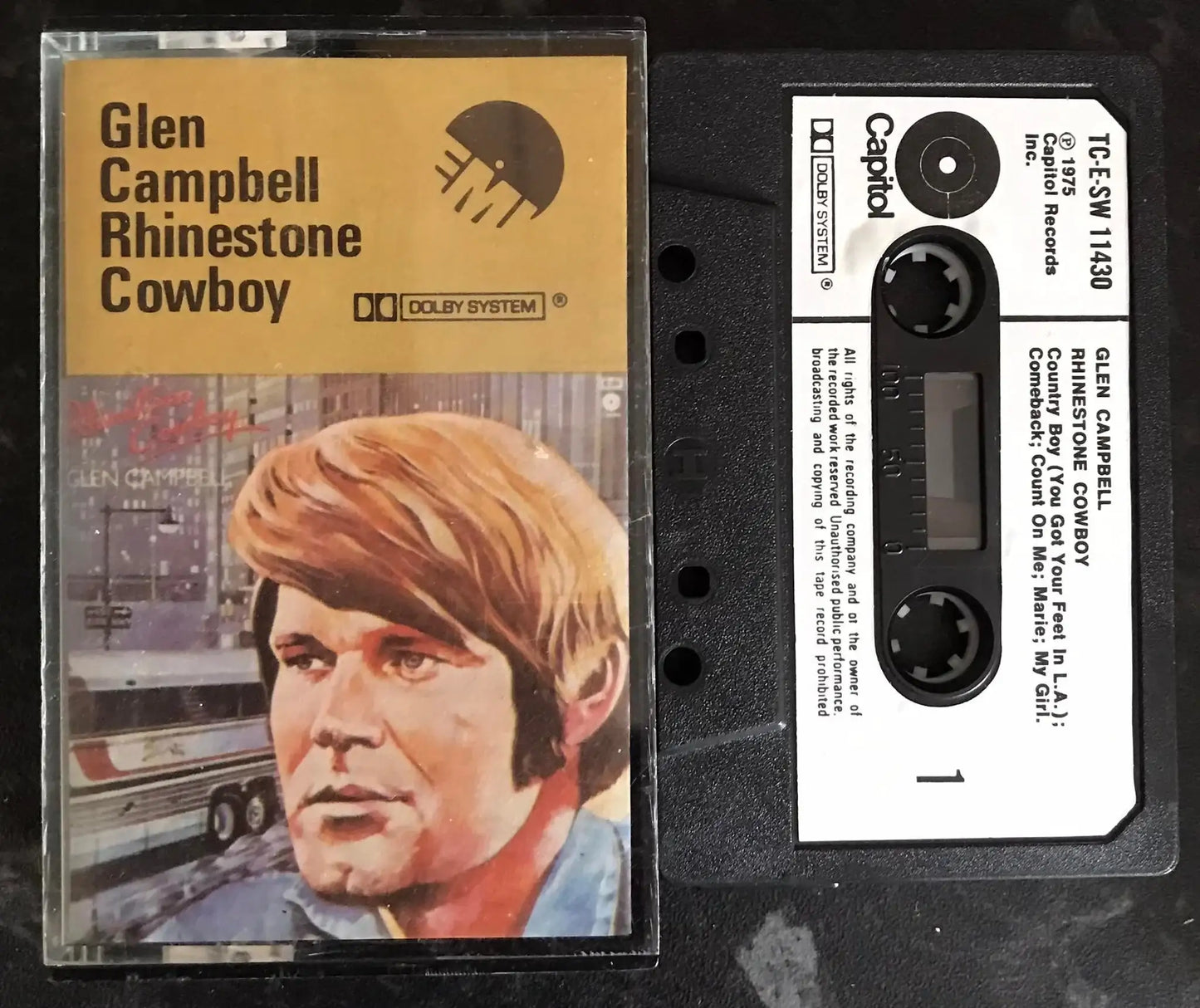 Glen Campbell, Rhinestone Cowboy Album, Capitol Records, TC-E-SW 11430 Magretro