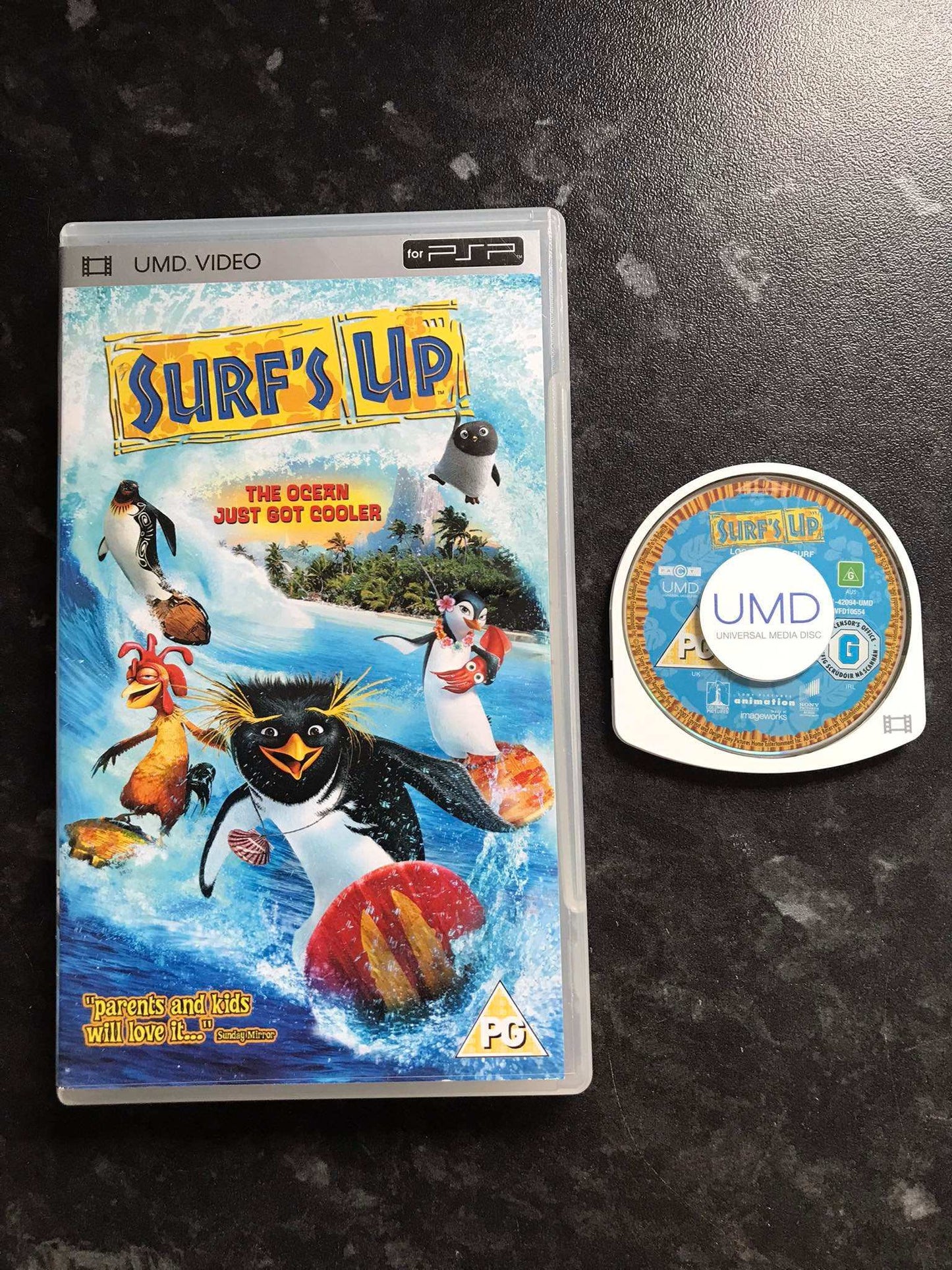 surfs up, movie, PSP, PAL, with box Magretro