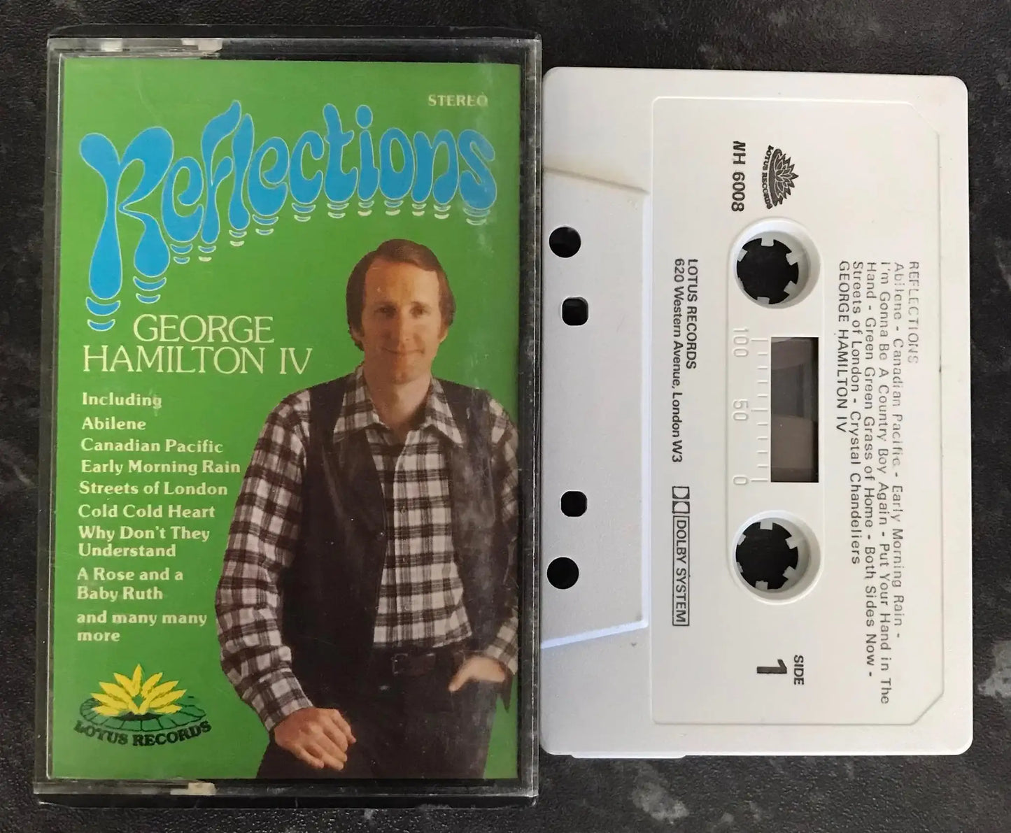 George Hamilton IV, Reflections Album, wh 6008, Vintage Cassette Magretro