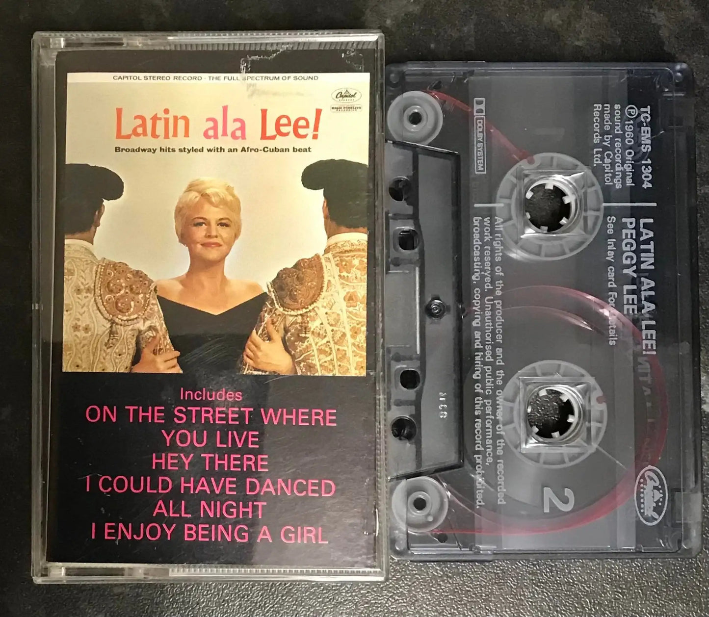 Peggy Lee, Latin ala Lee! Album, TC EMS 1304, Capitol, Vintage Cassette Magretro