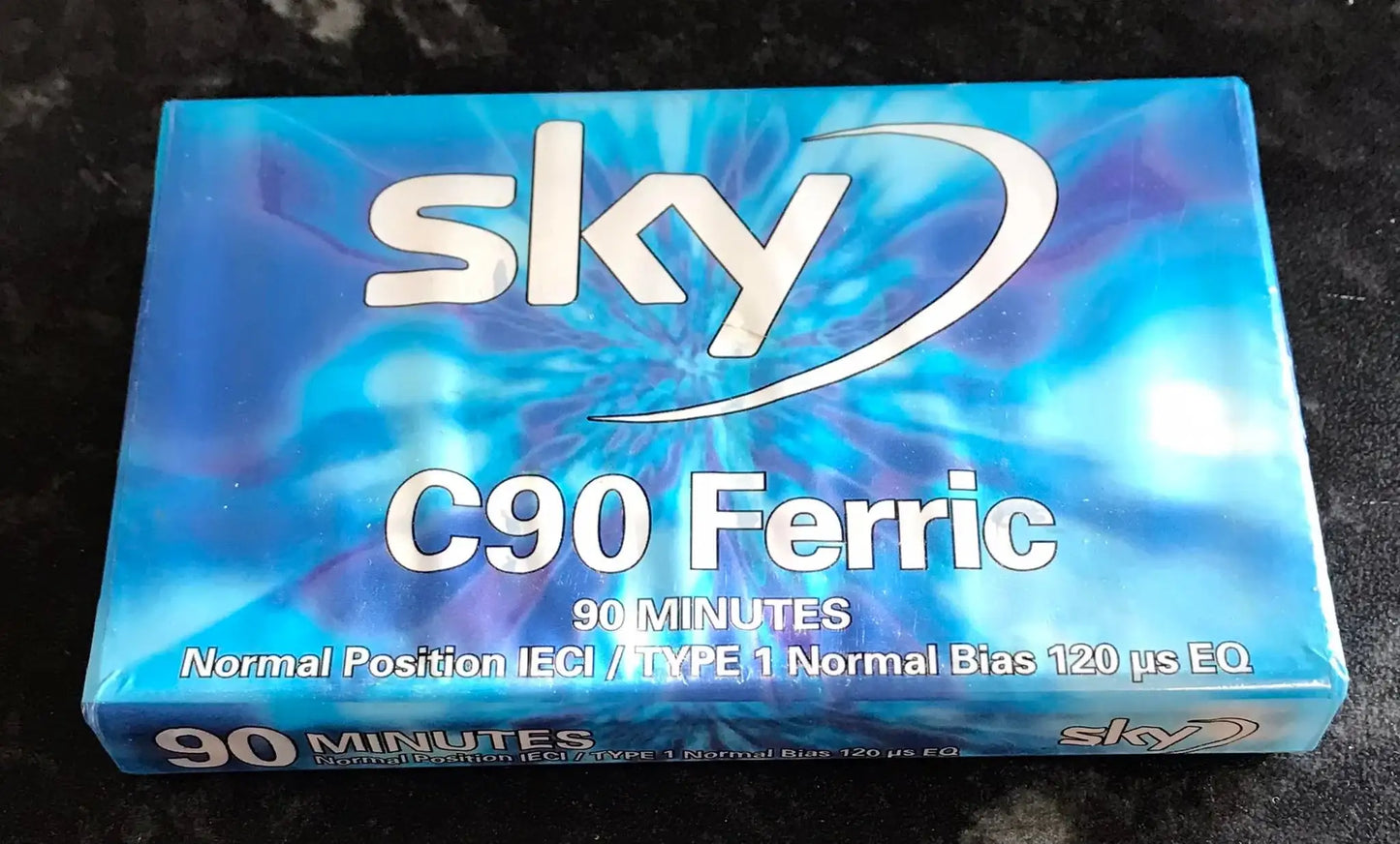 SKY C90 Ferric Blank Audio Cassette, 90 Minute, Tape New and Sealed Magretro
