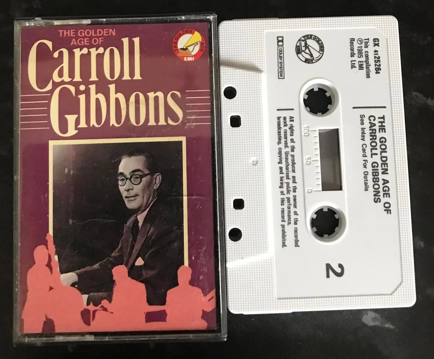 The Golden Age of Carroll Gibbons Album,EMI Label, GX 41 2526 4,Vintage Cassette Magretro