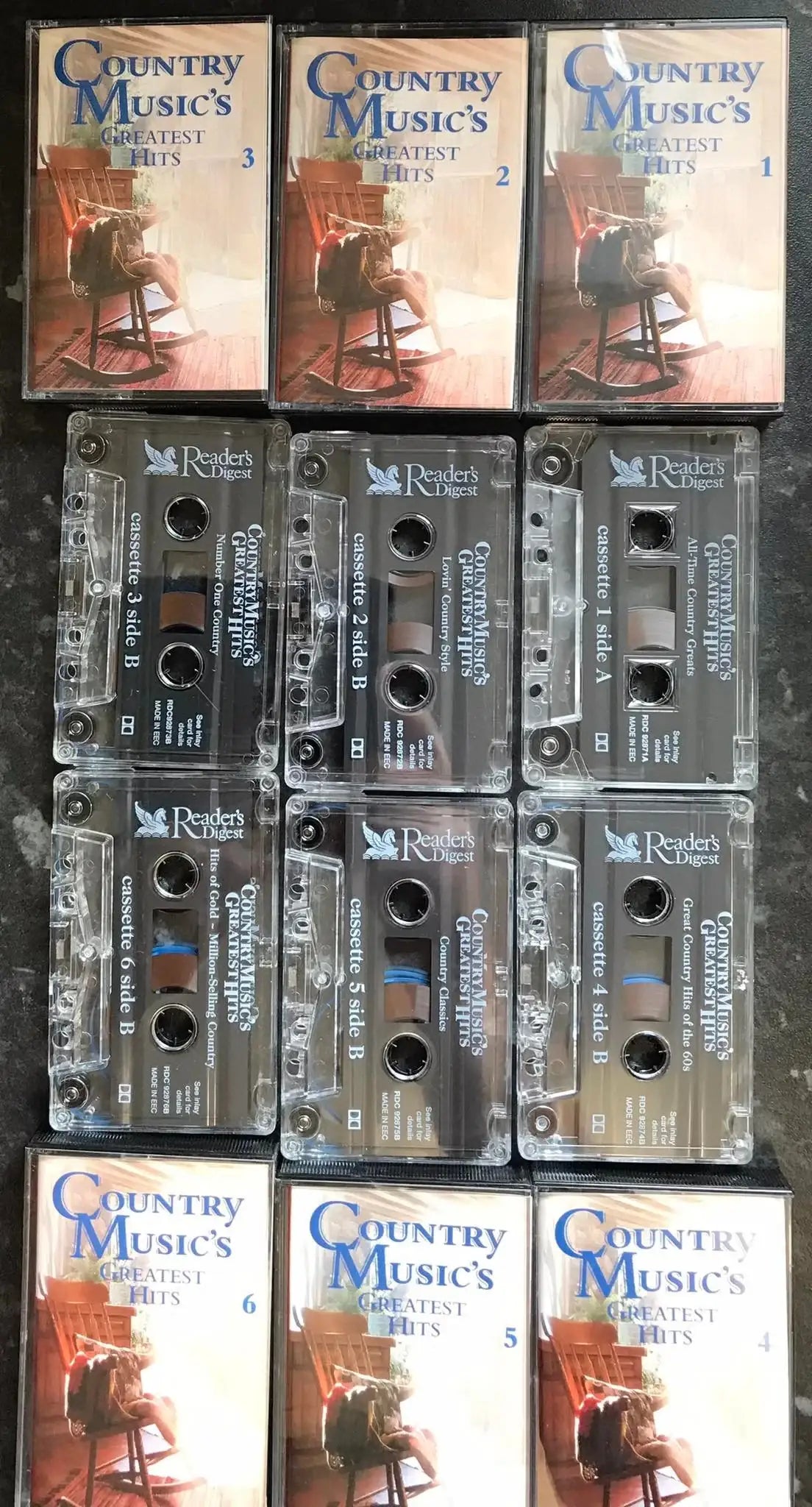 Country Music's Greatest Hits, 6 Tape Set, Readers Digest, rdc 92871 Magretro