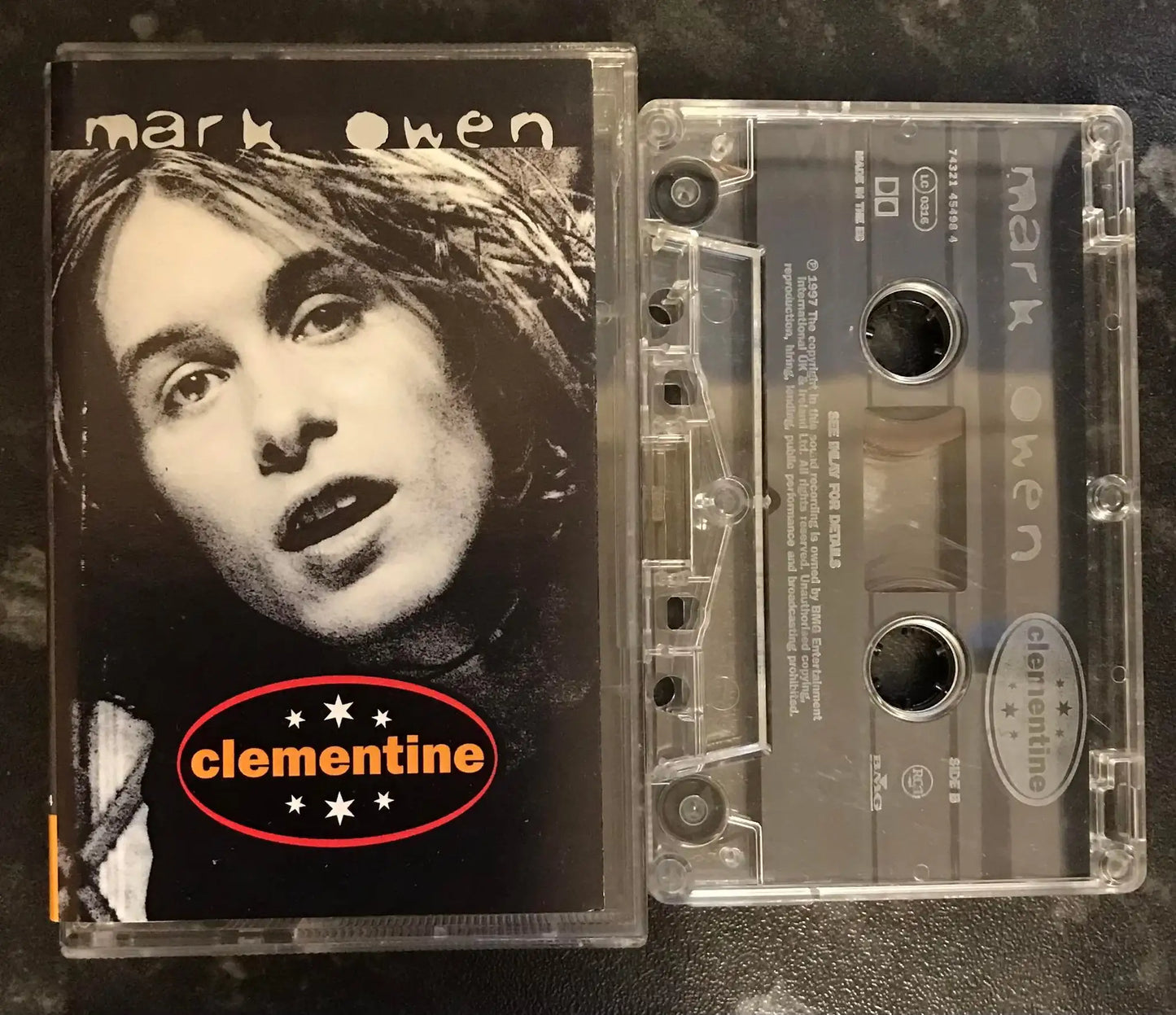 Mark Owen, Clementine Single, RCA, 74321 45498 4, Vintage Cassette Magretro