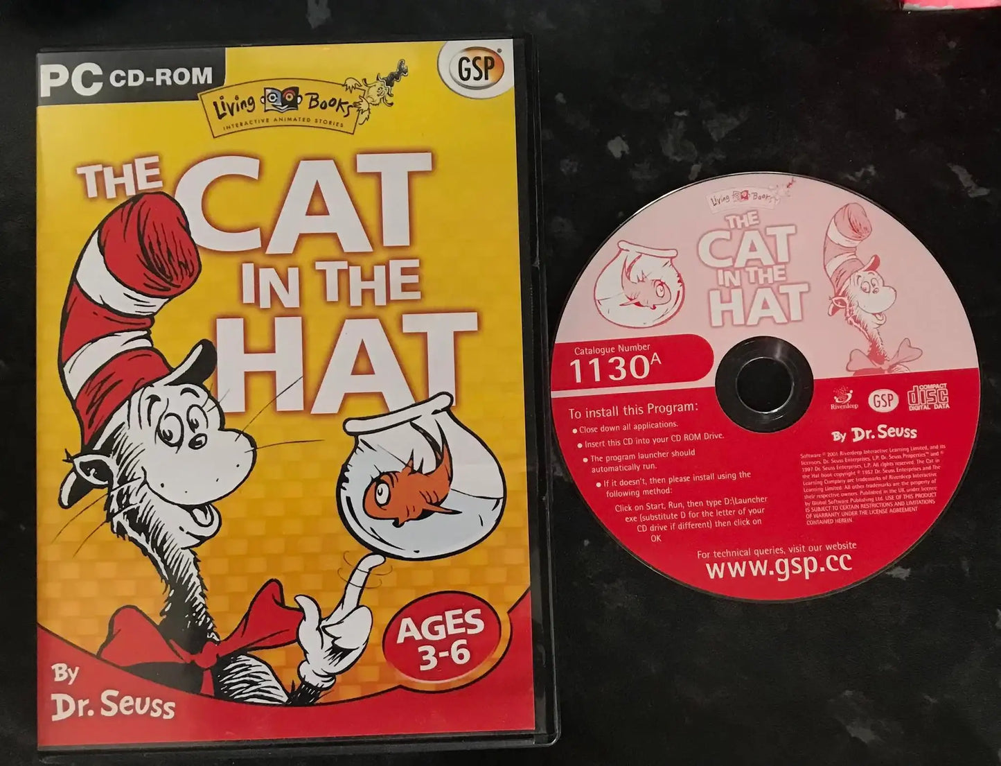 Dr Seuss The Cat In The Hat Interactive Animated Story age 3-6, UK, Pal, PC Game Magretro