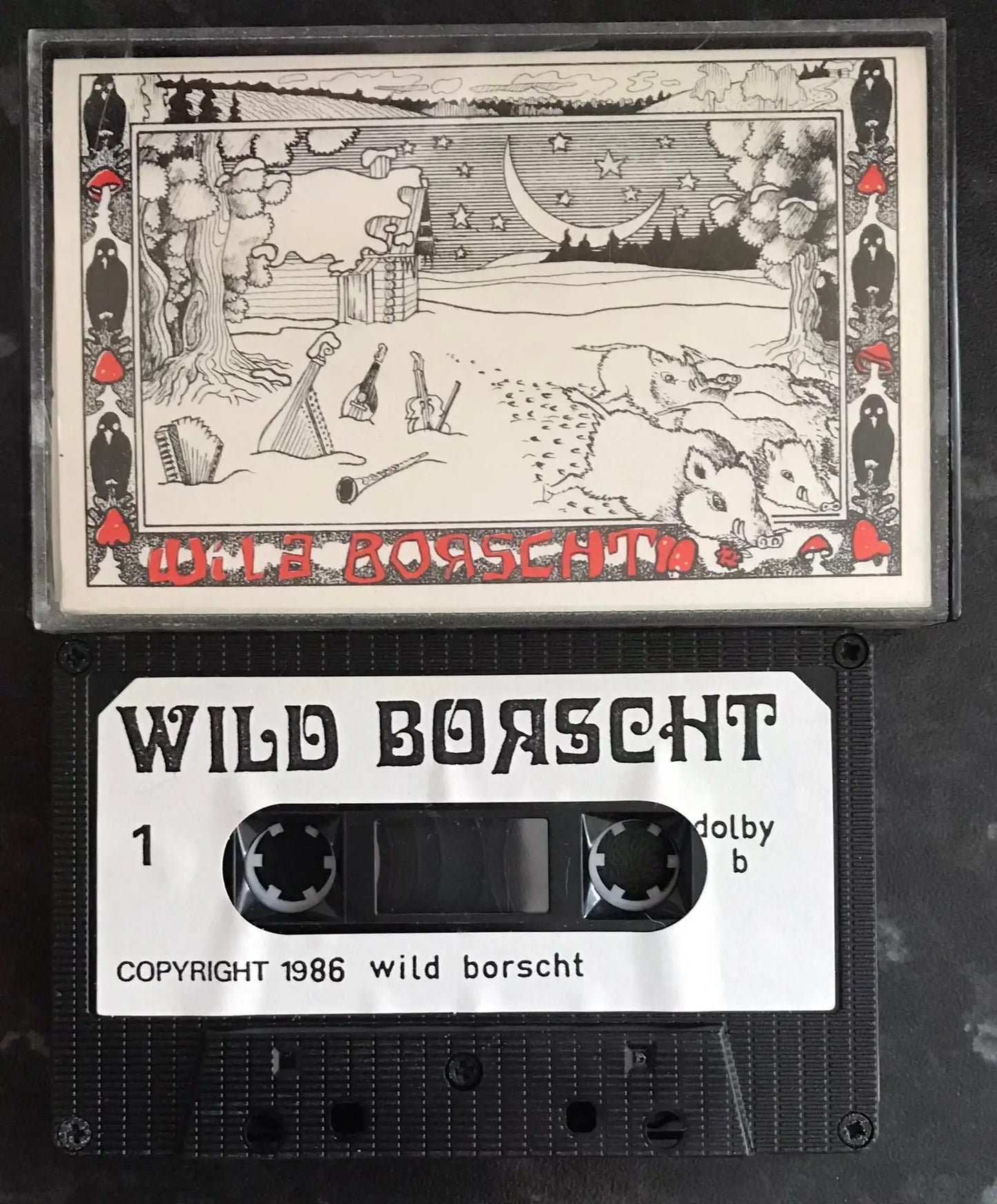 Wild Borscht, Regional Release, Rare, Vintage Cassette Magretro
