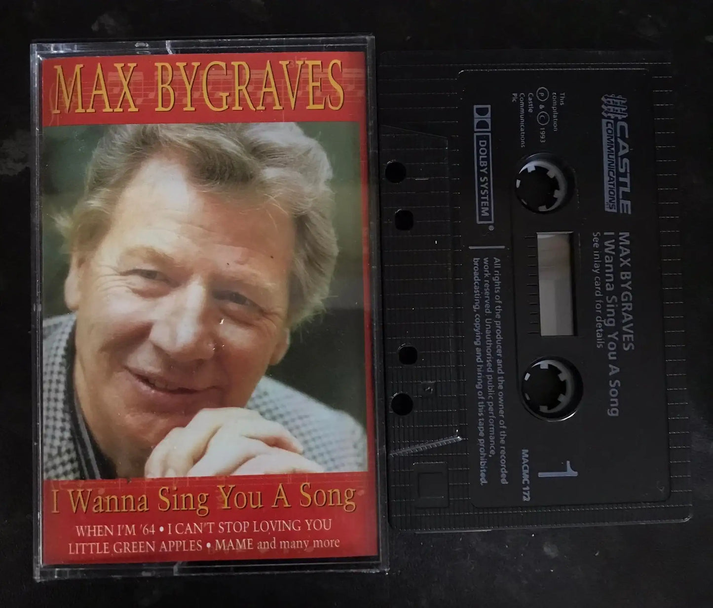 Max Bygraves, I Wanna Sing You a Song Album, CASTLE, MACMC 172, Vintage Cassette Magretro