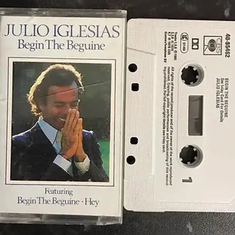 Julio Iglesias, Begin The Beguine Album, CBS, 40-85462, Vintage Cassette Magretro
