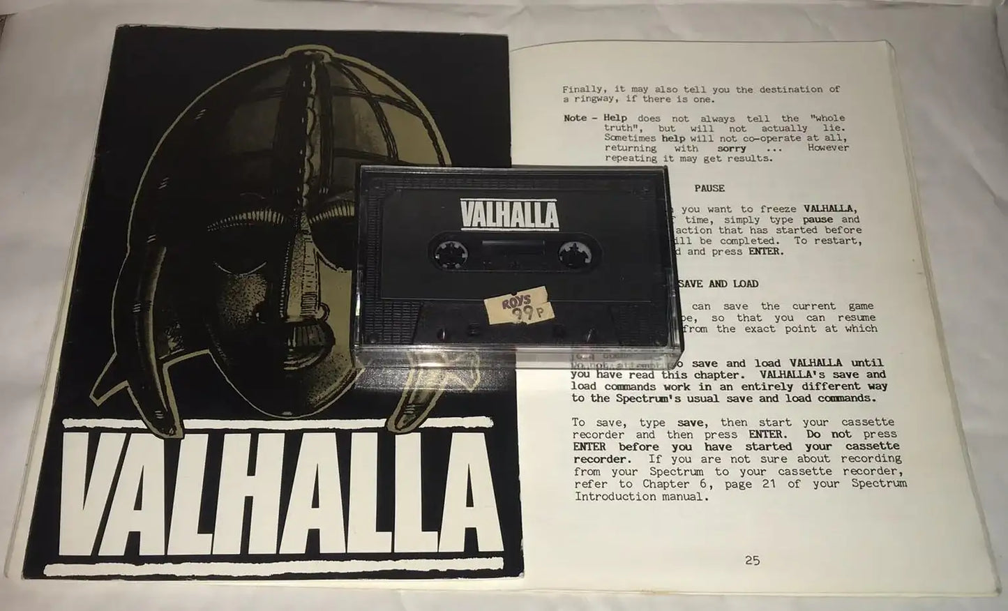Valhalla, ZX Spectrum, by Legend Magretro