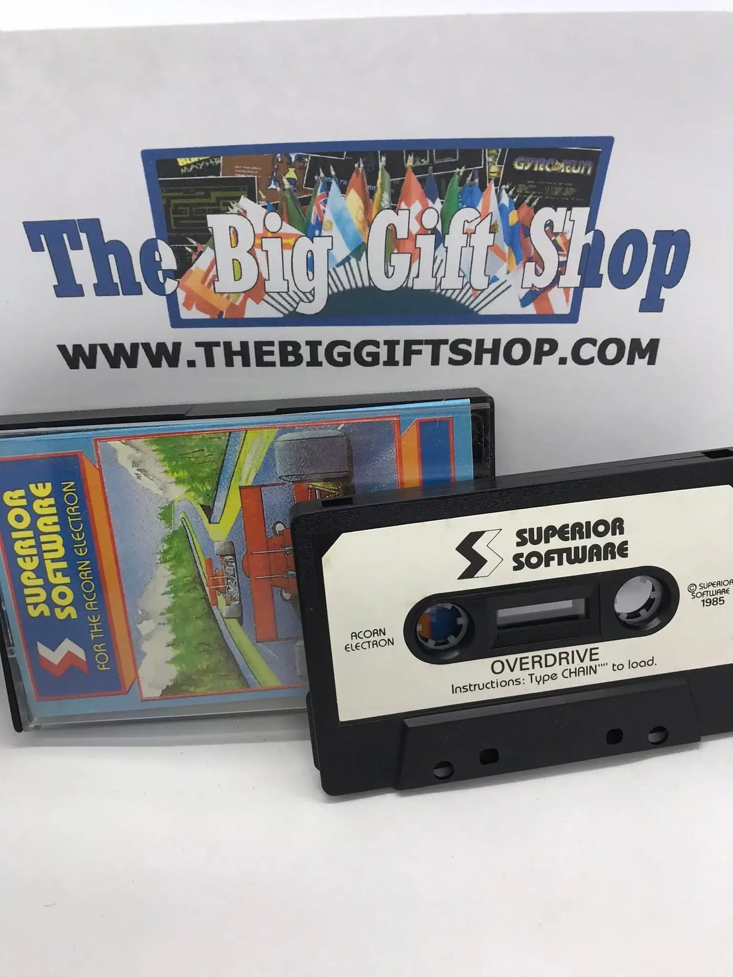 Overdrive, Acorn Electron, Released by Superior Software Magretro