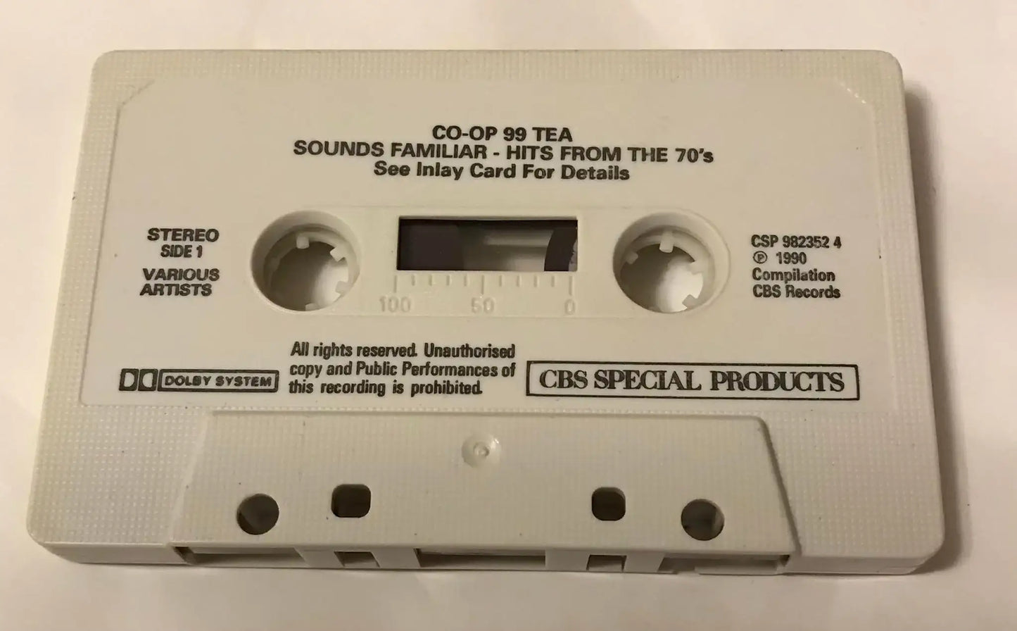 Co-op 99 Tea Album, Sounds Familiar Hits From The 70s, Vintage Cassette Magretro