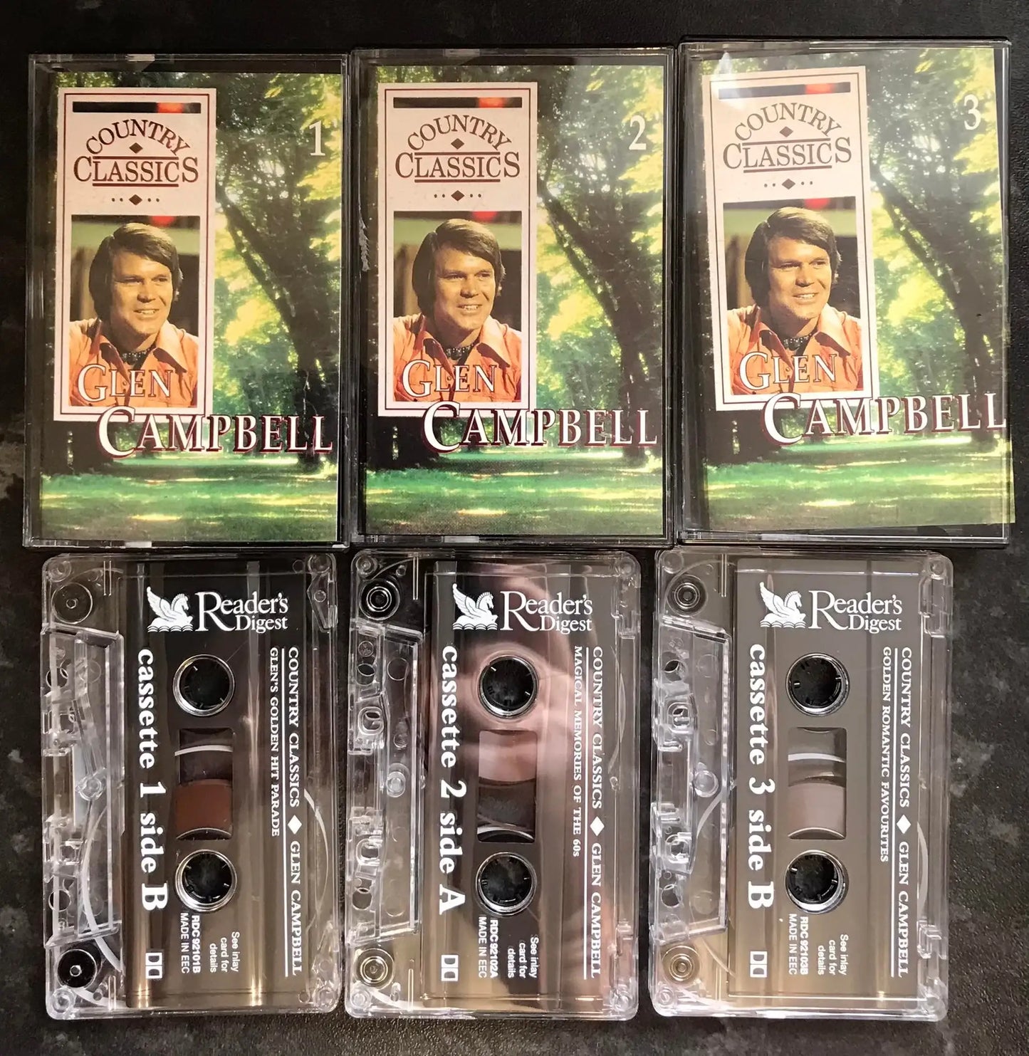 Glen Campbell, Country Classics, Reader's Digest, RDC 92101, Vintage Cassette Magretro