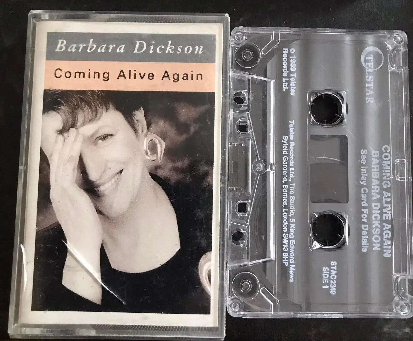 Barbara Dickson, Coming Alive Again Album, STAC 2349, Telstar, Vintage Cassette Magretro