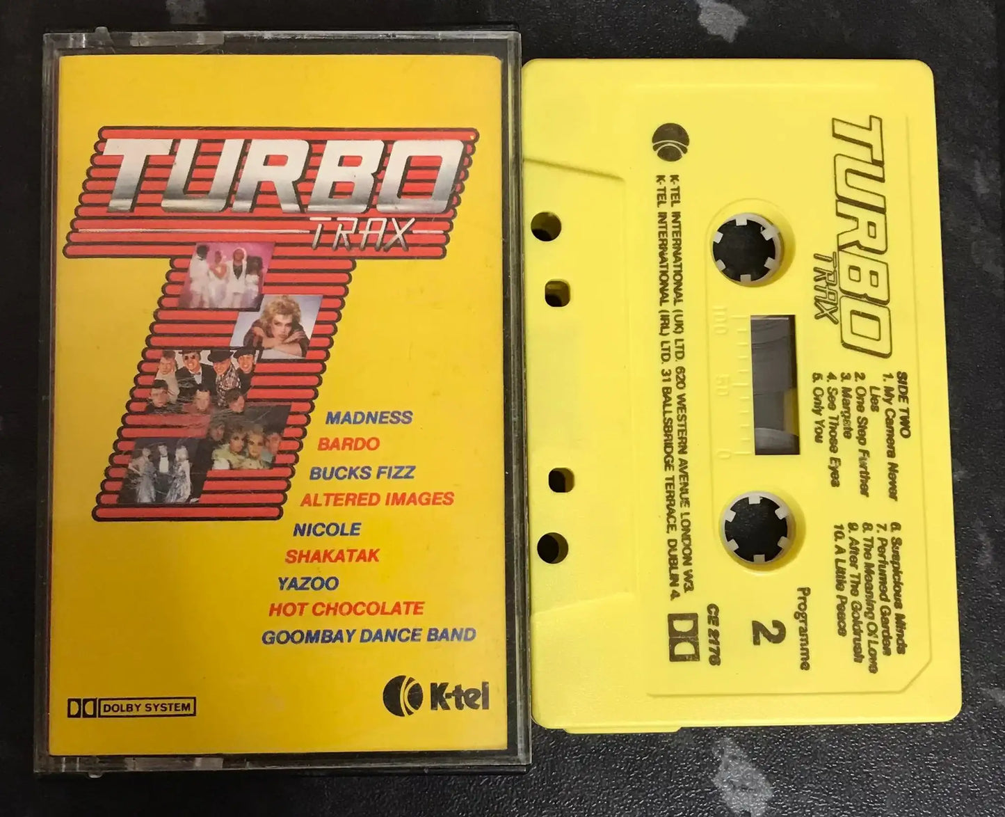 Turbo Trax Album, RARE, K-Tel, CE 2176, Vintage Cassette Magretro