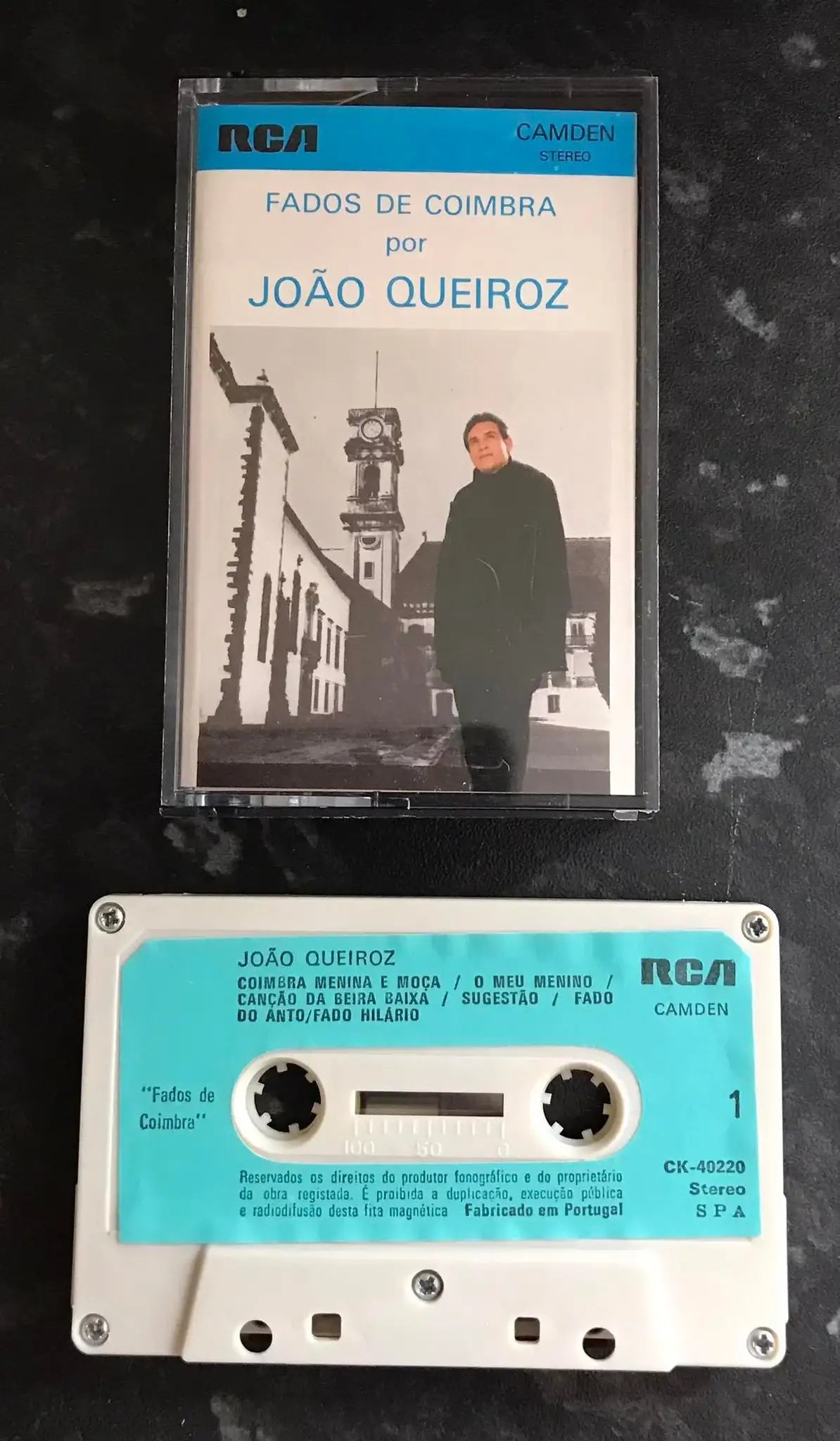 Joao Queiroz, Fados De Coimbra Por Joao Queiroz, RCA, CK-40220, Vintage Cassette Magretro