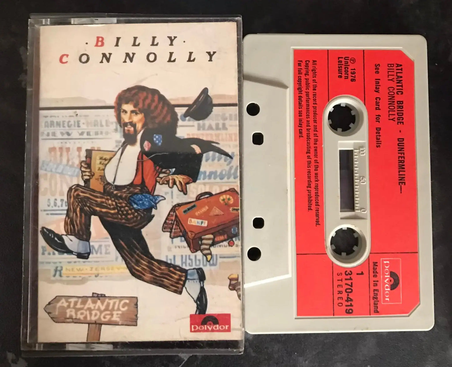 Billy Connolly, Atlantic Bridge Album , Polydor, 3170 419, Vintage Cassette Magretro