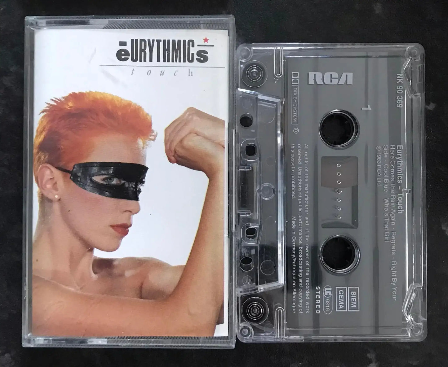 Eurythmics, Touch Album, RCA, NK90369, Vintage Cassette Magretro