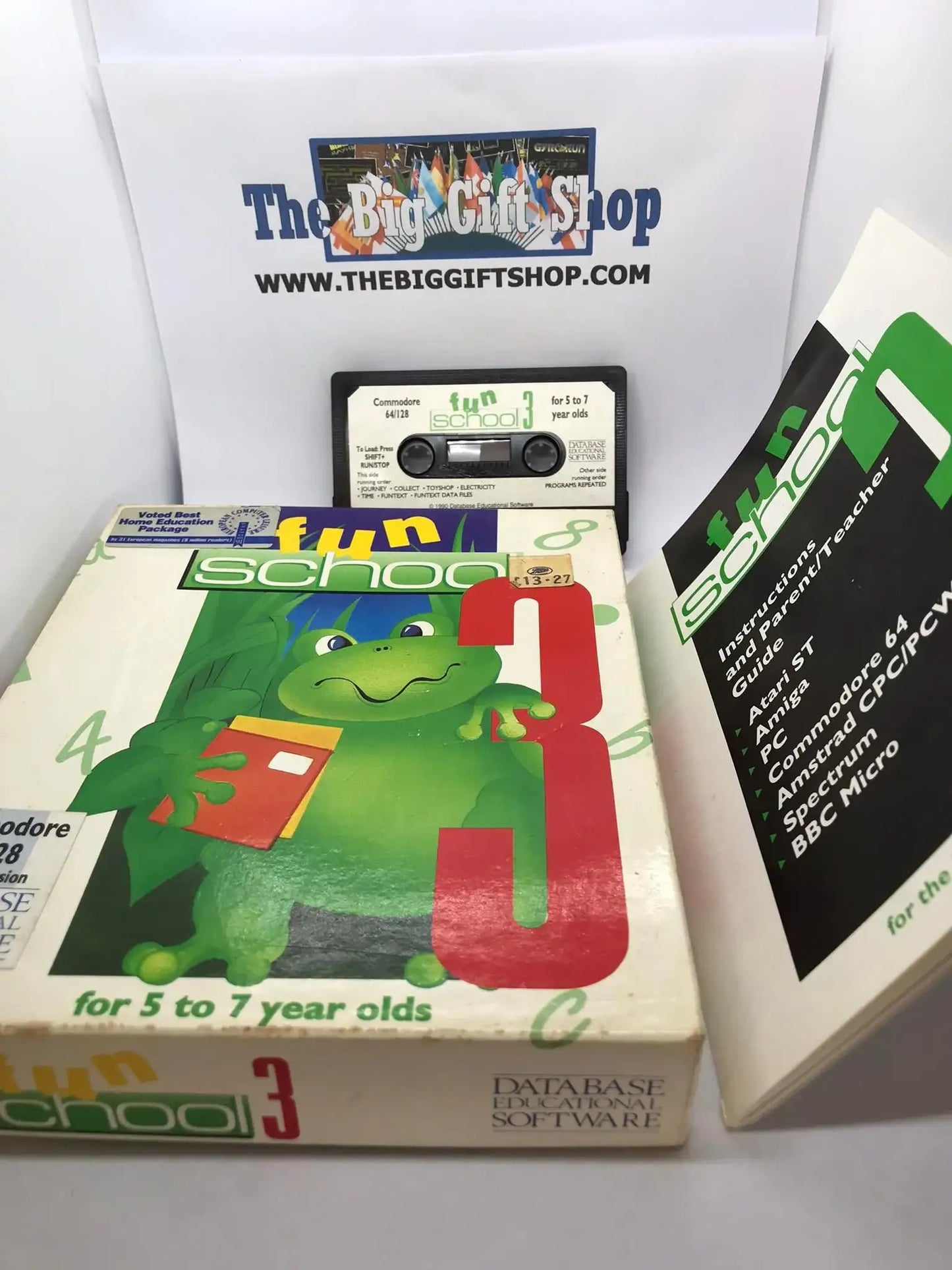 Fun School 3 For 5-7 Year Olds, C64 by Database, WORKING Magretro