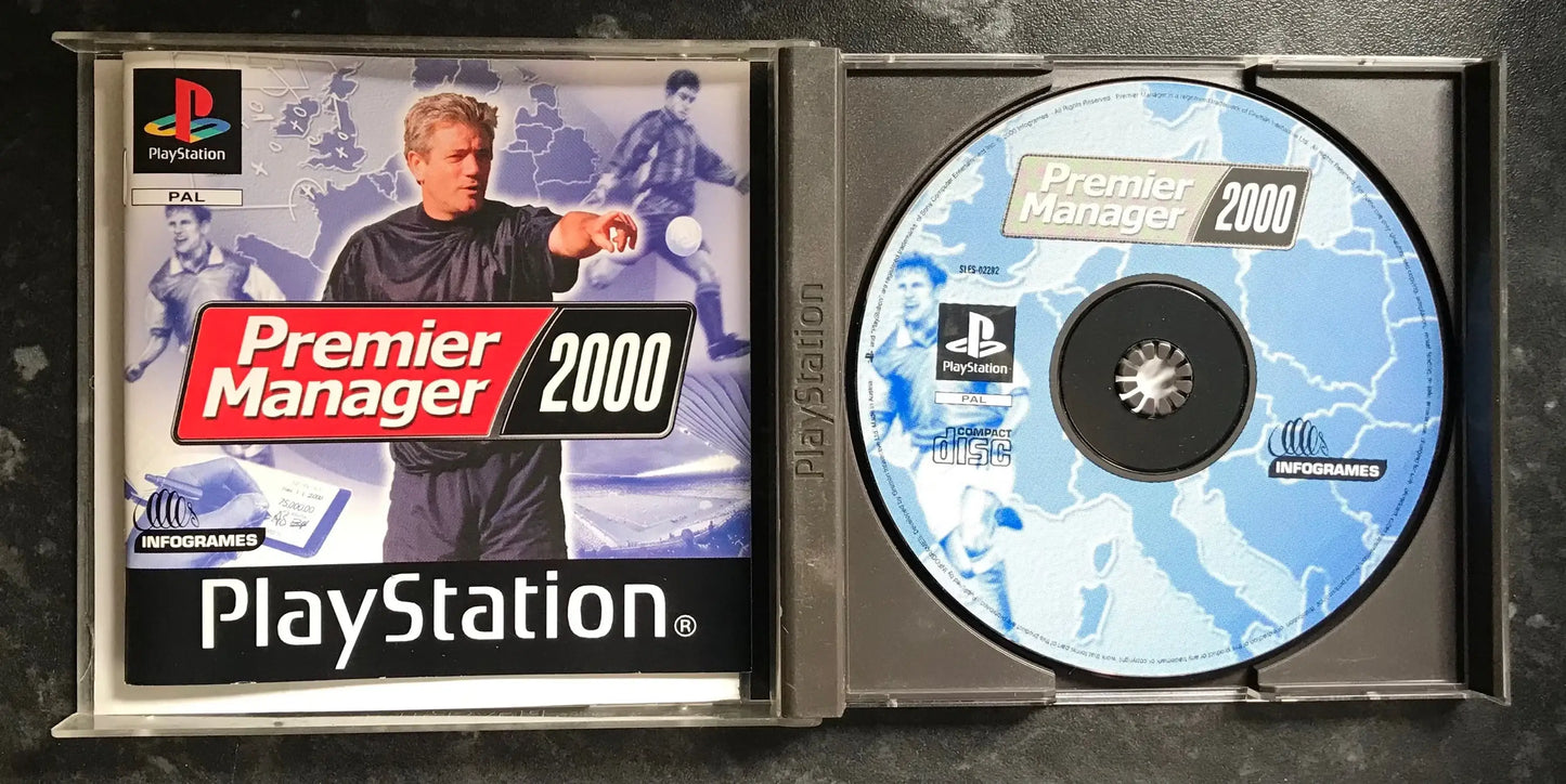 Premier Manager 2000, PS1 Playstation One Game Boxed (PAL UK) Magretro