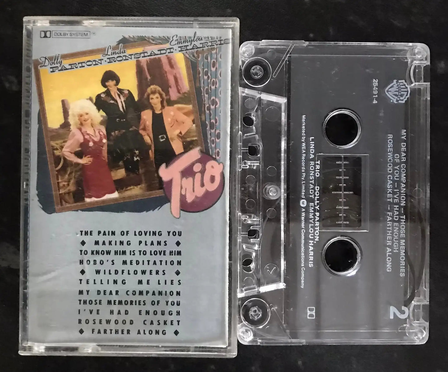 Dolly Parton, Linda Ronstadt, Emmylou Harris, Trio Album, 25491-4, Magretro