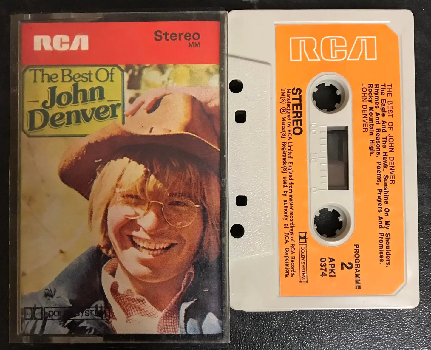 The Best of John Denver, RCA, APKI 0374, Vintage Cassette Magretro