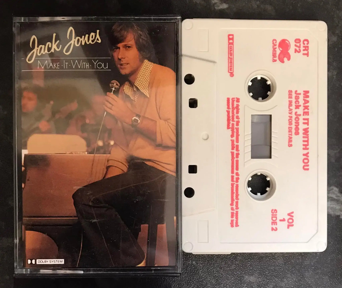 Jack Jones, Make It With You, Volume 1, Cambra, CRT 072A, Vintage Cassette Magretro