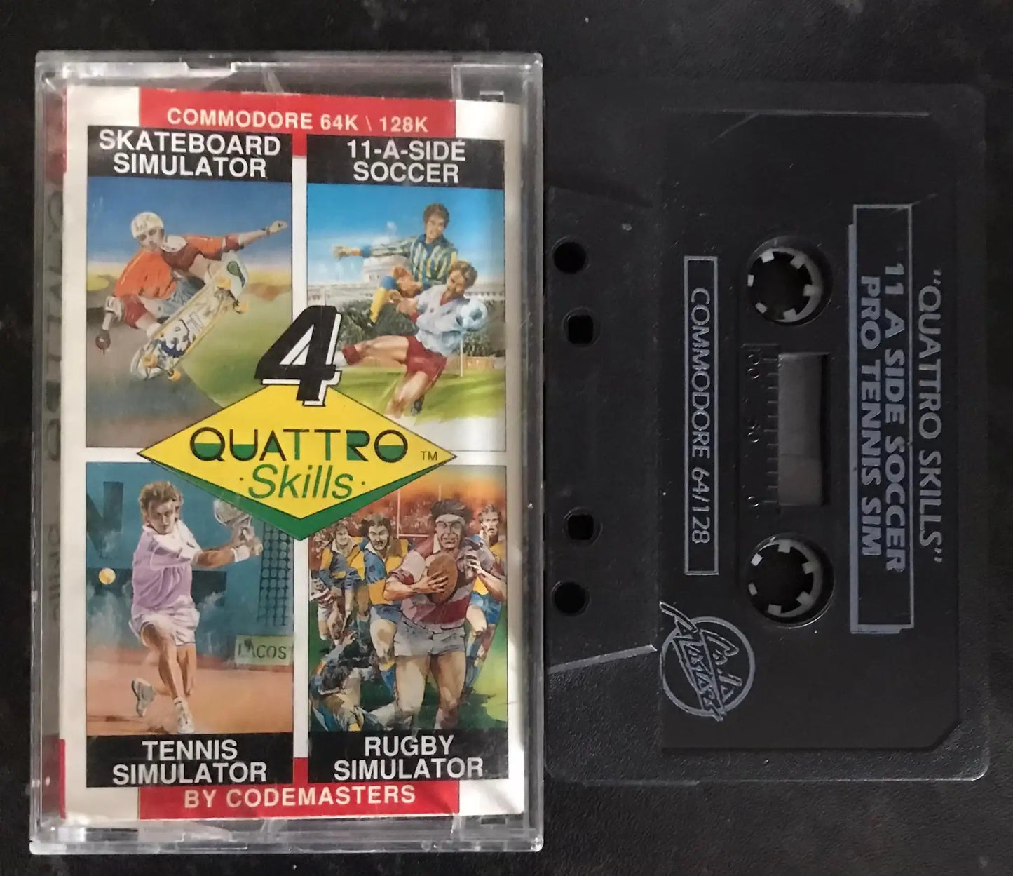 Quattro Skills 4 Games, C64 Game by Codemasters Magretro