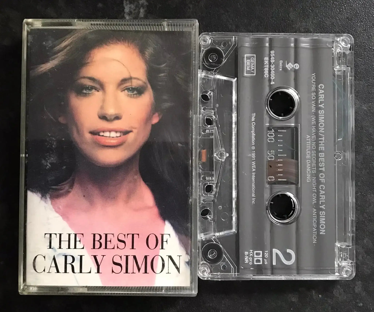 The Best Of Carly Simon Album, Elektra, 954830460-4, Vintage Cassette Magretro