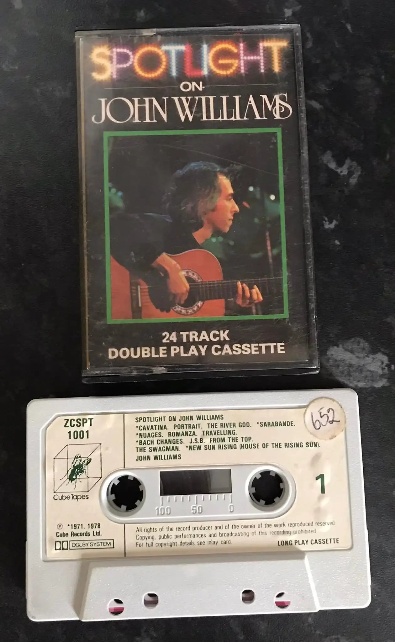 Spotlight On John Williams Album, Cube Tapes, ZC SPT 1001, Vintage Cassette Magretro
