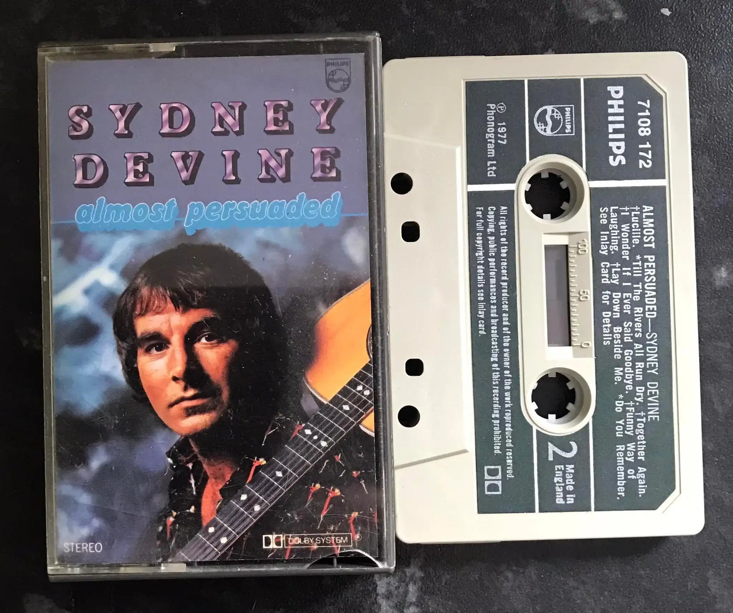 Sydney Devine, Almost Persuaded Album, Philips, 7108 172, Vintage Cassette Magretro