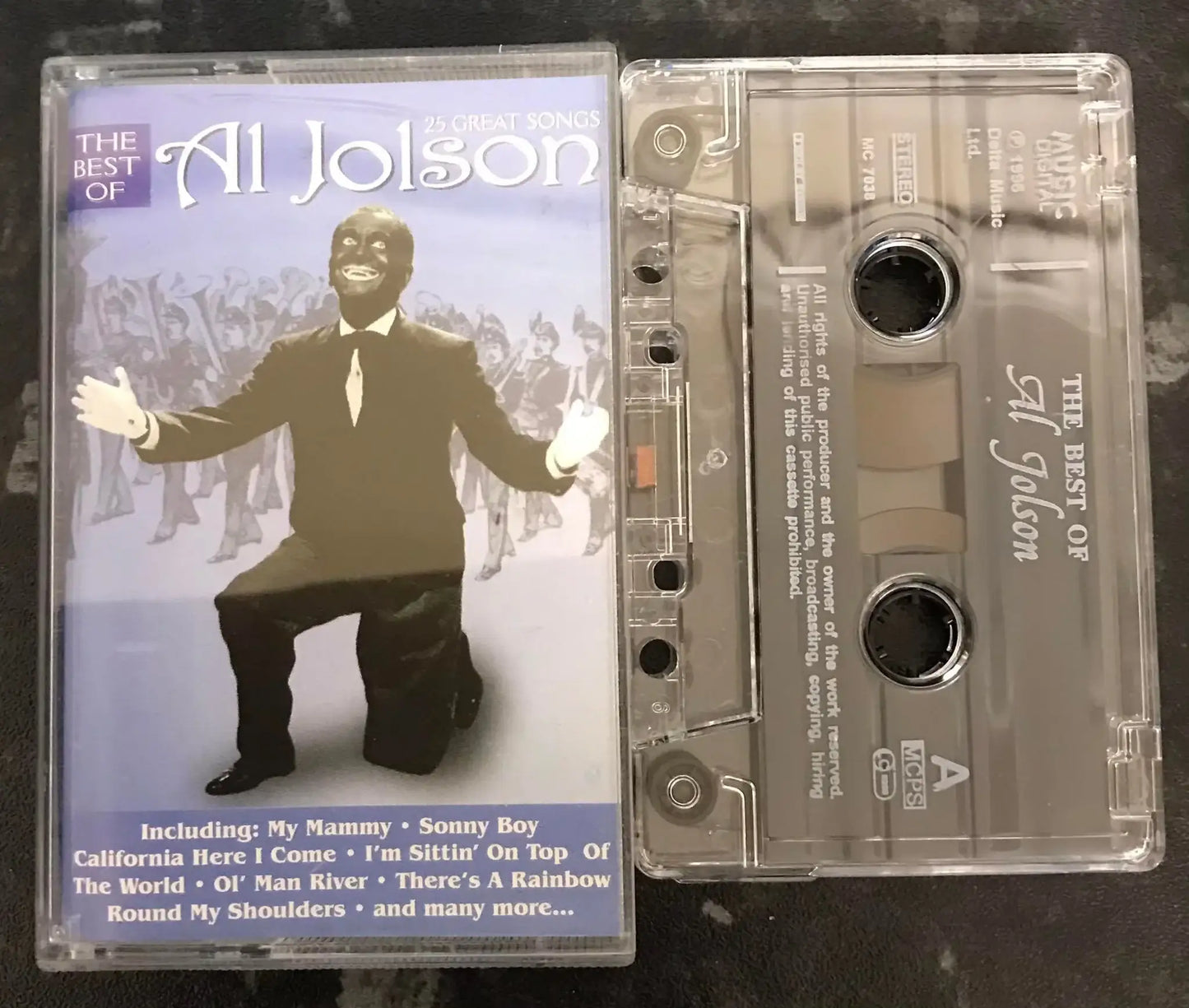 The Best of Al Jolson Album, Music Digital Label,MC 7038, Vintage Cassette Magretro