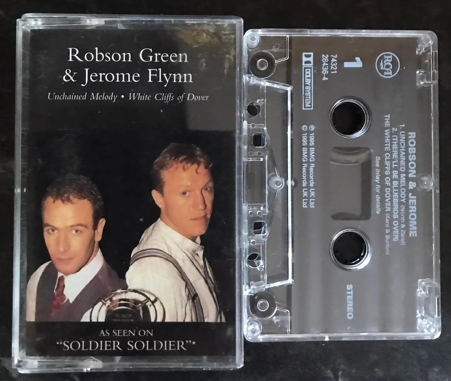 Robson Green and Jerome Flynn, Unchained Melody Single, RCA, 74321 28436-4 Magretro