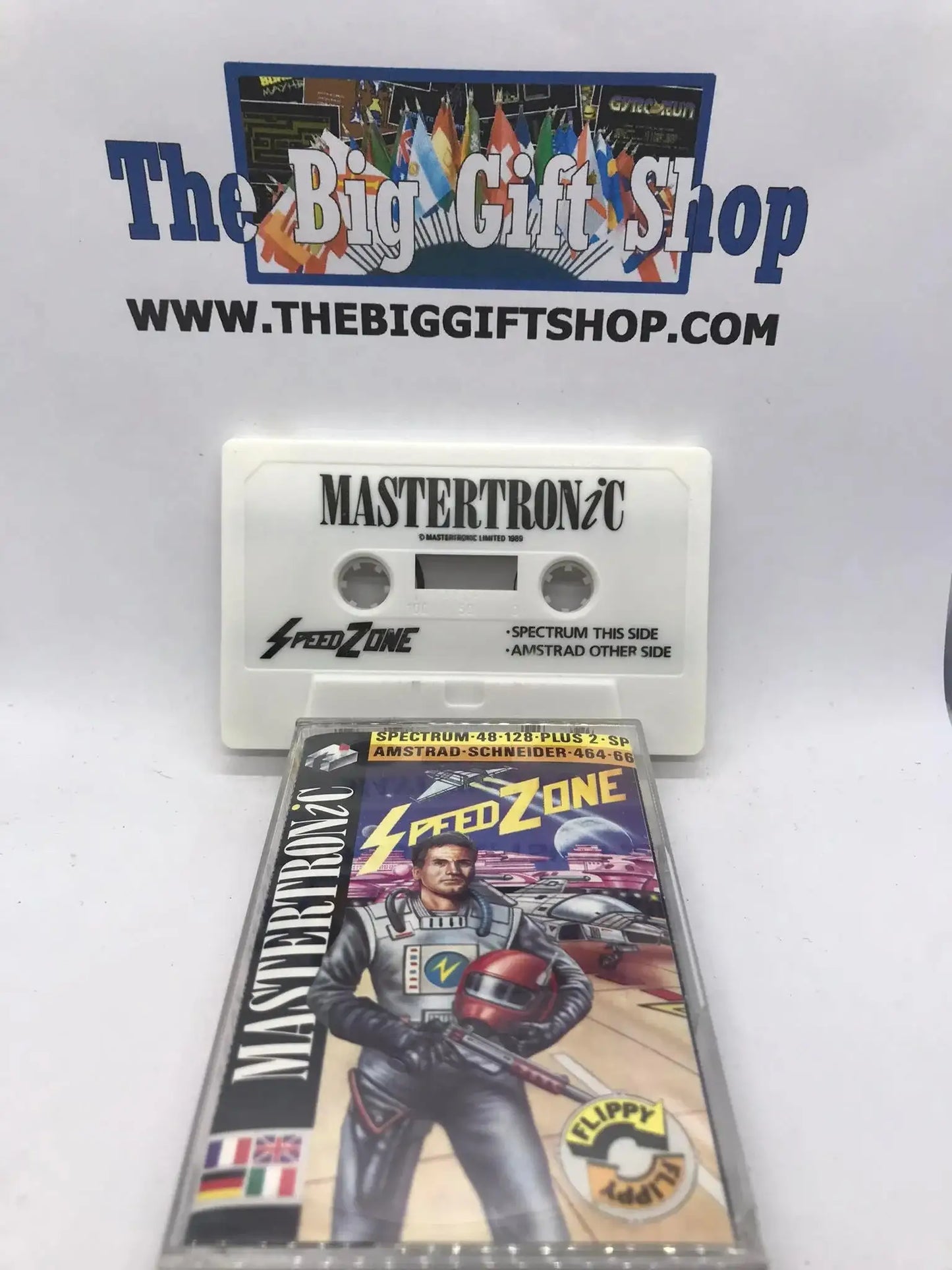 Speed Zone, ZX Spectrum AND Amstrad CPC 464, Mastertronic, WORKING ZX Magretro