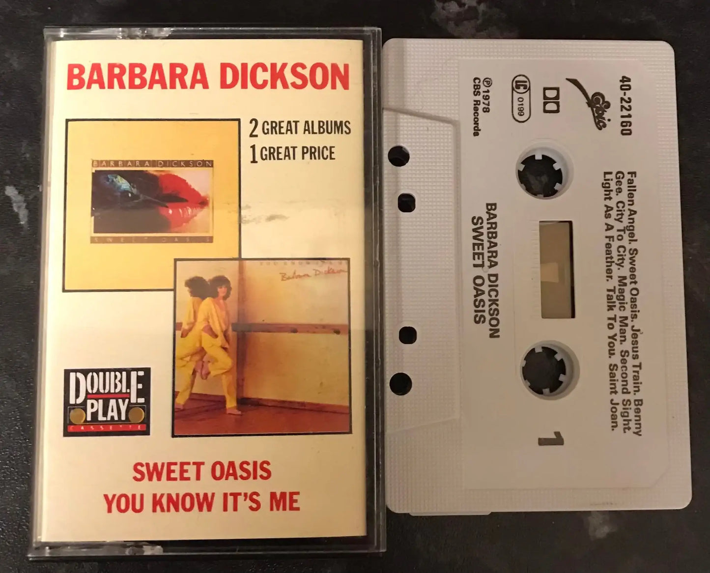 Barbara Dickson Double album, Sweet Oasis and You Know It's me, EPC 40-22160 Magretro