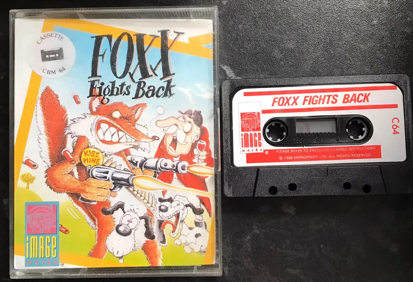 Foxx Fights Back, C64 game by Image Works Software, RARE, WORKING Magretro