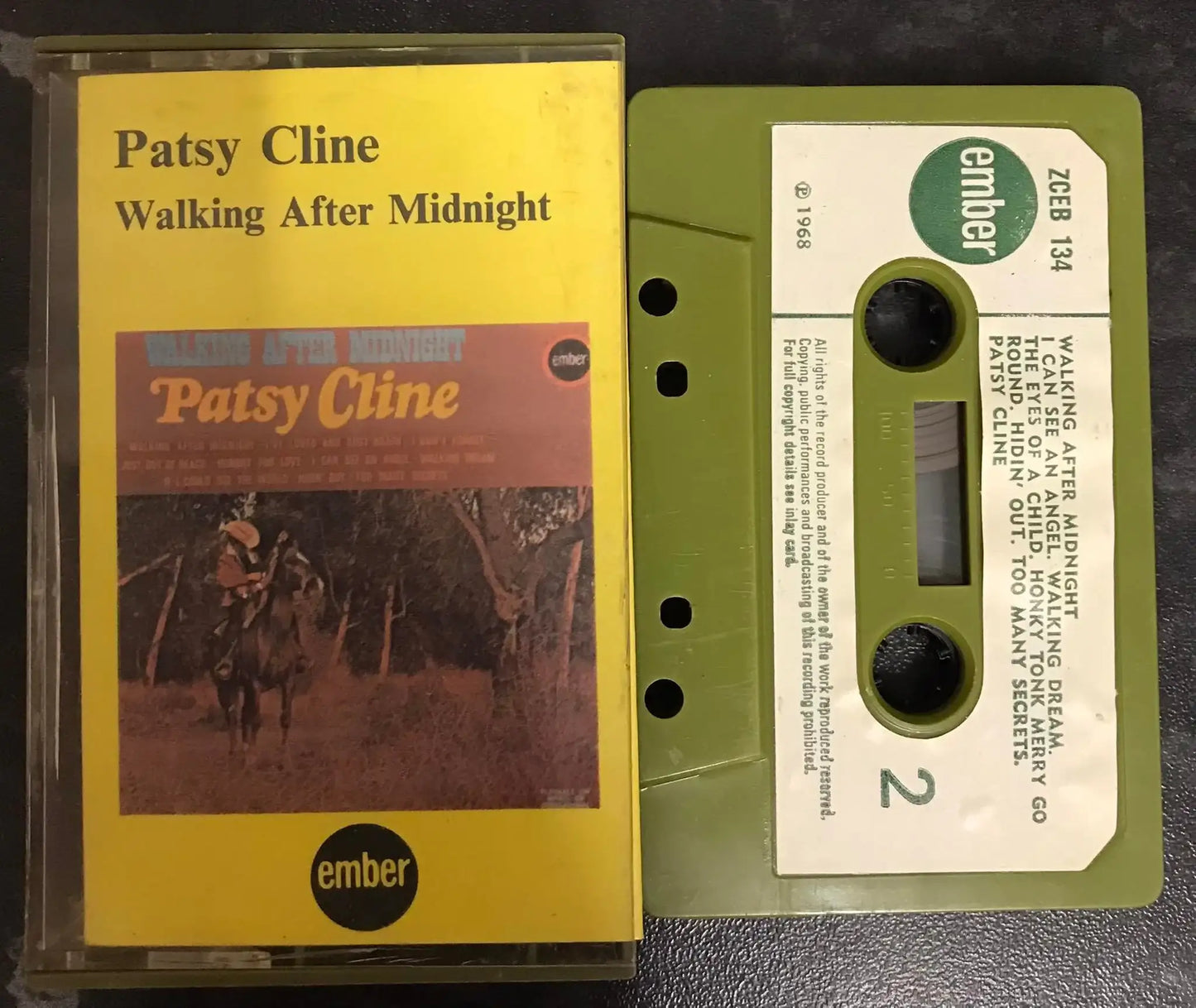 Patsy Cline, Walking After Midnight Album, ZCEB 134, (EMBER, 1968) Magretro
