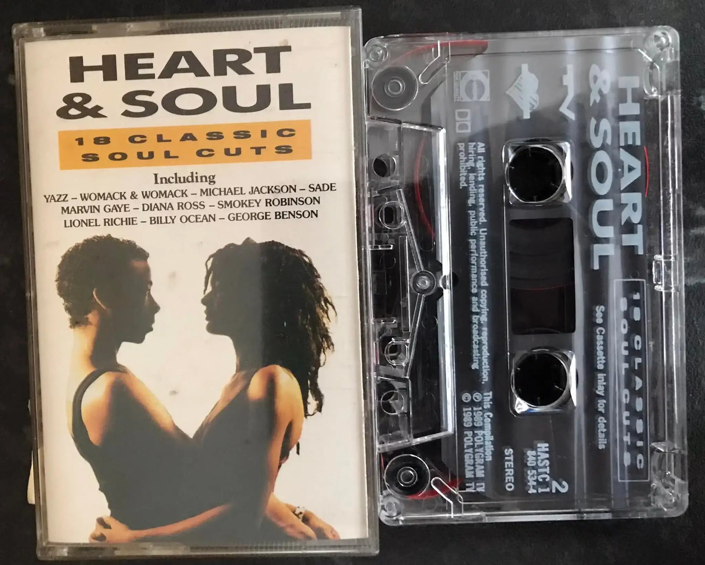 Heart & Soul, 18 Classic Soul Cuts, PolyGram TV, HASTC 1, Vintage Cassette Magretro
