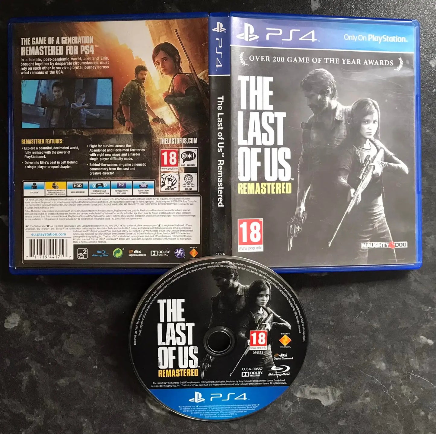 the last of us remastered, Playstation 4 Game, UK PAL, PS4 Magretro