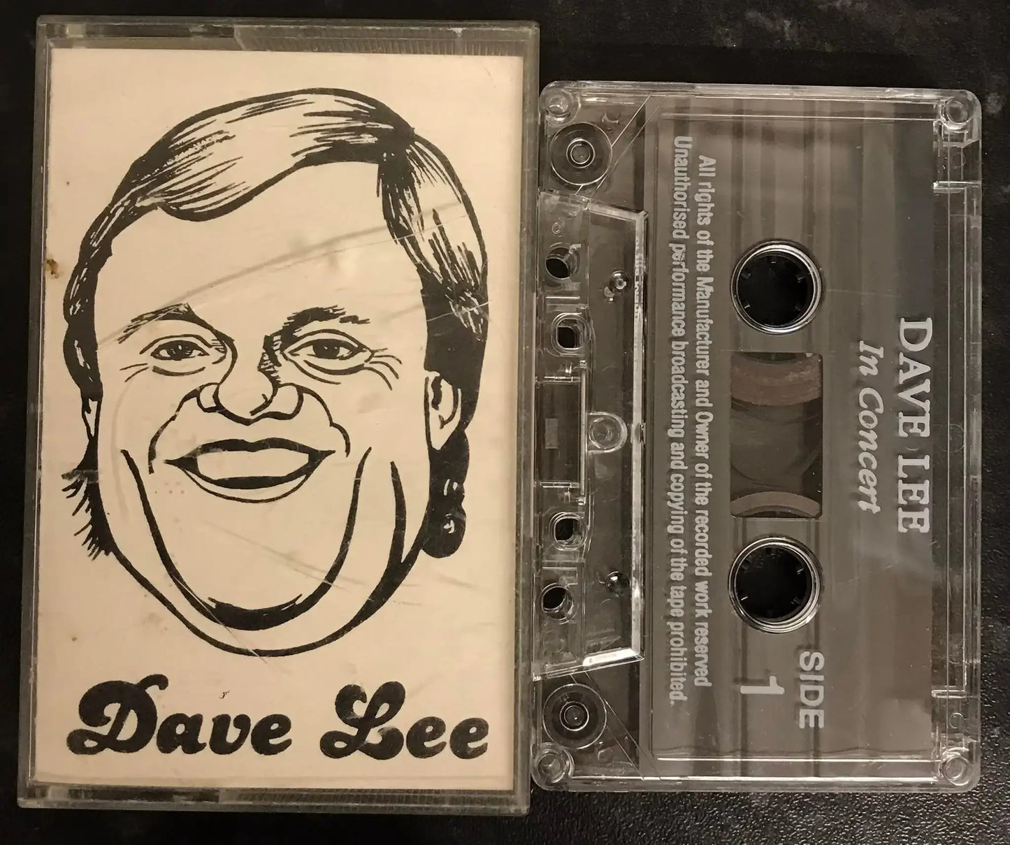 Dave Lee In Concert, UK Comedian, Vintage Cassette Magretro