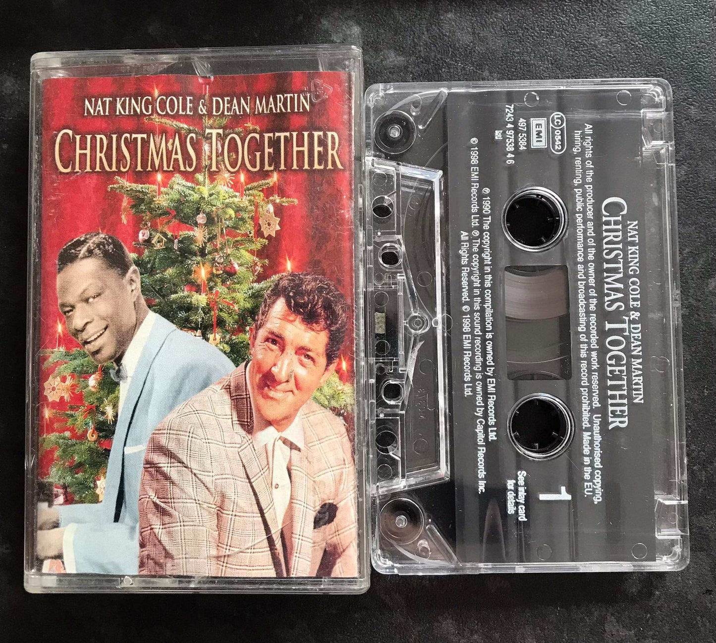 Nat King Cole & Dean Martin, Christmas Together Album, Vintage Cassette Magretro