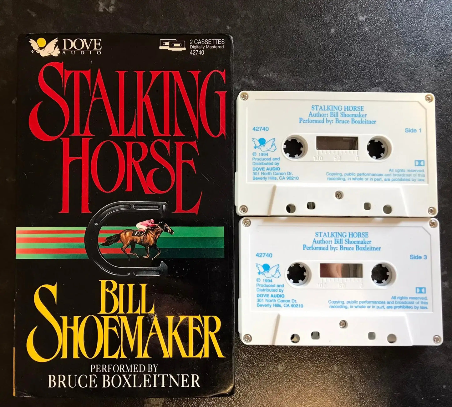Stalking Horse Audiobook, Bill Shoemaker. (RARE), Vintage Cassette Magretro