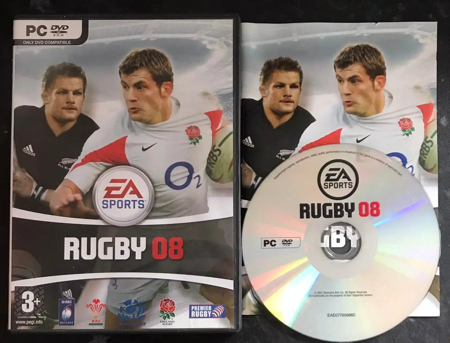 Rugby 08, Ea Sports, DVD, UK, Pal, PC Game Magretro