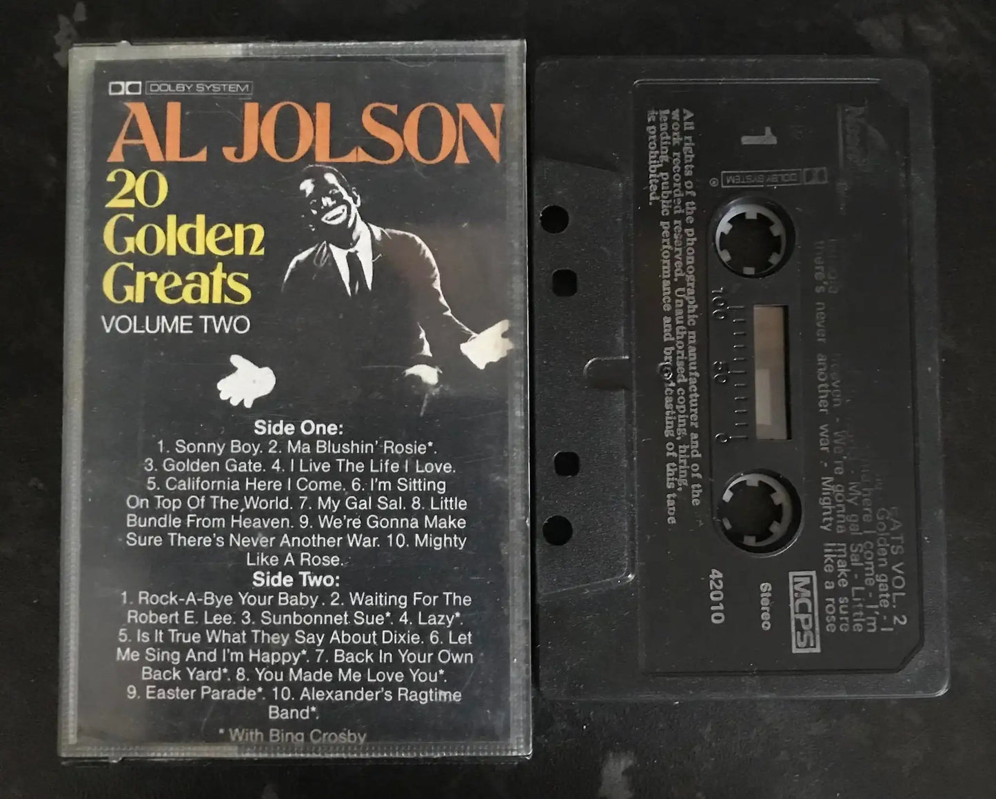 Al Jolson, 20 Golden Greats Volume Two Album, Nostalgia, F 42010 Magretro