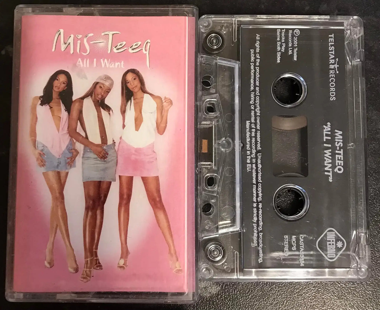 Mis-Teeq, All I Want Single, Telstar, CASTAS3184, Vintage Cassette Magretro