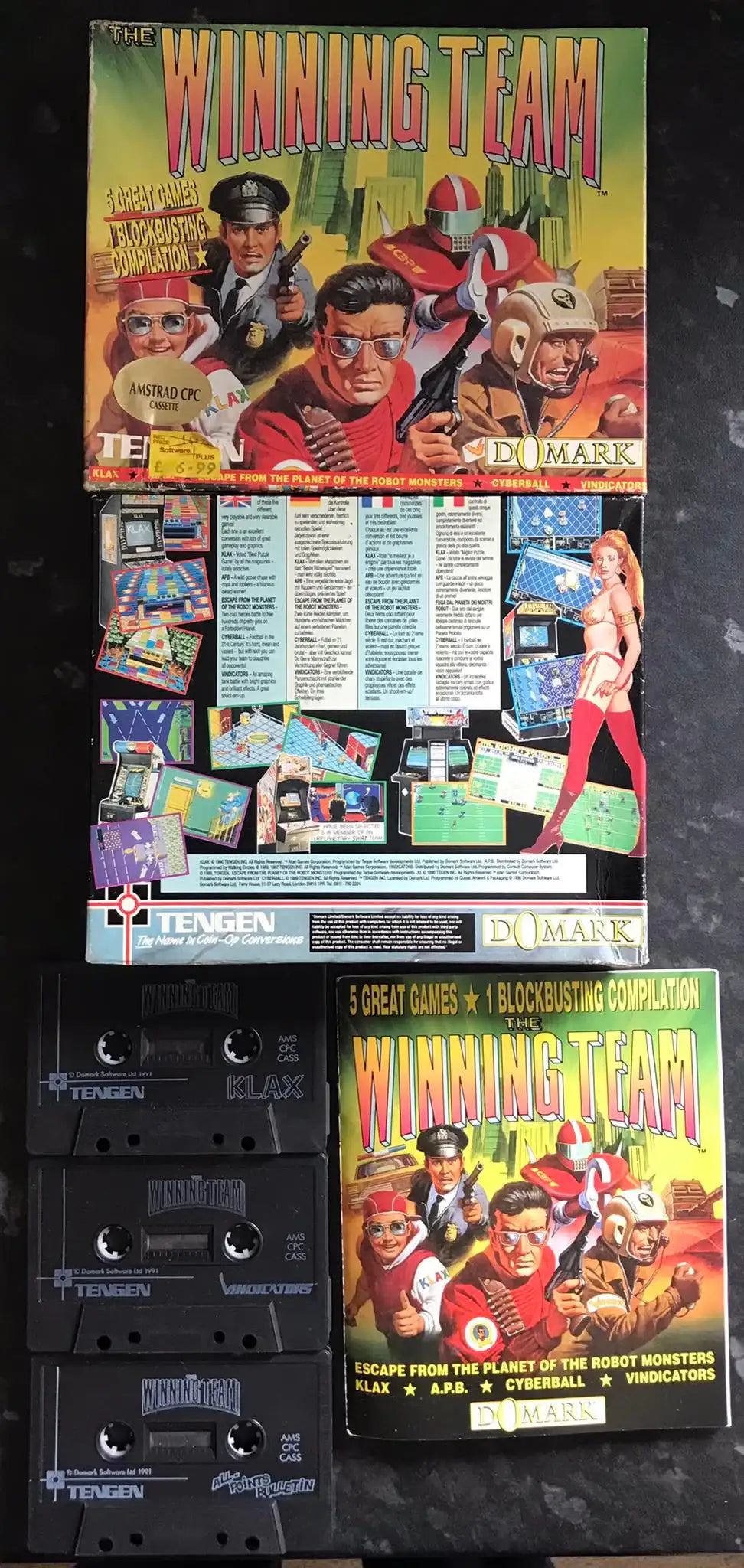 The Winning Team Compilation, Domark, Amstrad 464 Game, RARE Magretro
