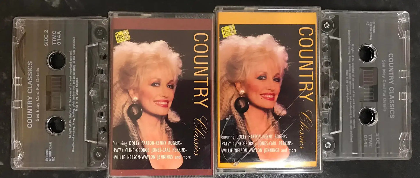 Country Classics Twin Cassette Album, Tring, TTMC014A, Vintage Cassette Magretro