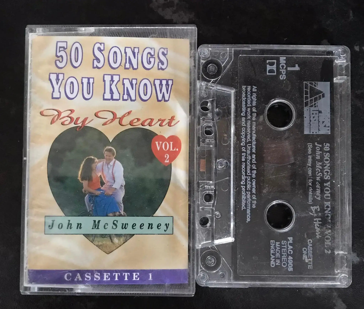 50 Songs you Know By Heart Vol 2, cassette 1, plac 4905, John McSweeney Magretro
